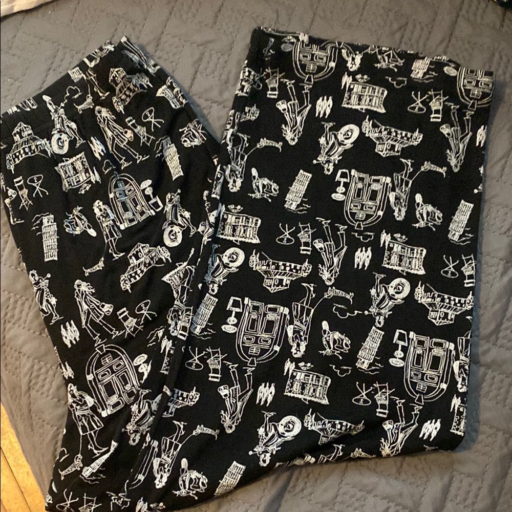 Croft & Barrow Black Wide Leg Capris